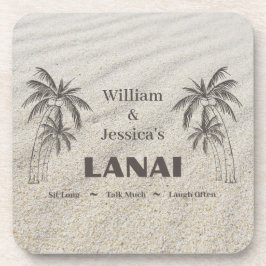 Posavasos Nombre personalizado Personalizado Lanai Tropical 