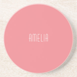 Posavasos Nombre sencillo profesional minimalista