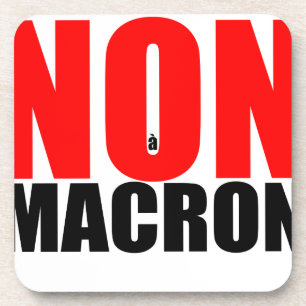 Posavasos NON à MACRON