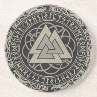 Posavasos Nordic Viking Norse rune Valknut diseño