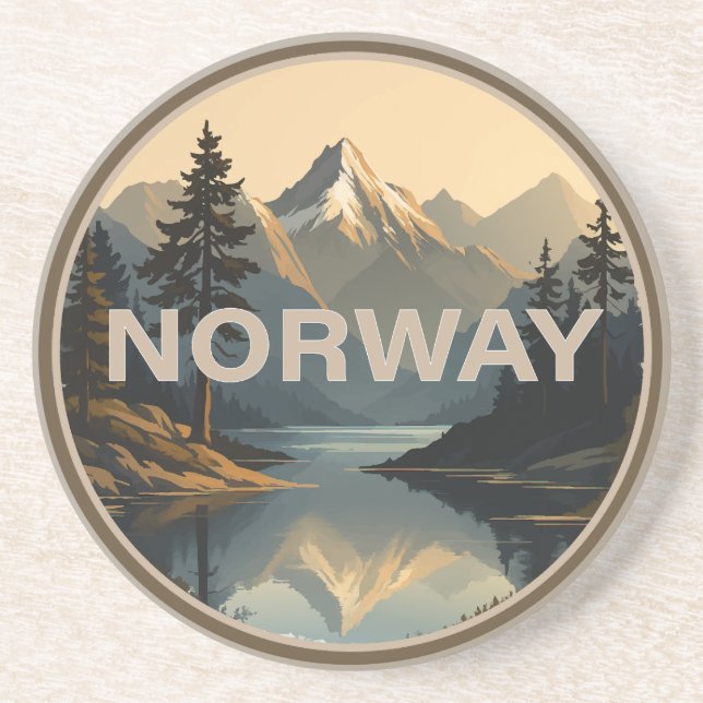 Posavasos Noruega Norge Escandinavia Europa (Frente)