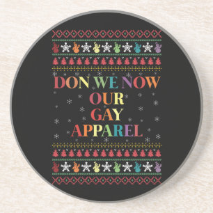 Posavasos Nosotros Ahora Nuestro Vestido Gay de Navidad