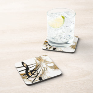 Posavasos Nota musical elegante