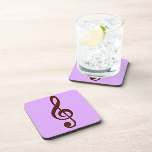 Posavasos Nota musical púrpura