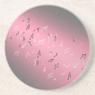 Posavasos Notas musicales en la piedra arenisca de la luna