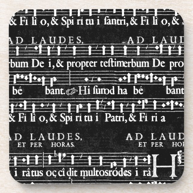Posavasos notas musicales gruesas (Frente)