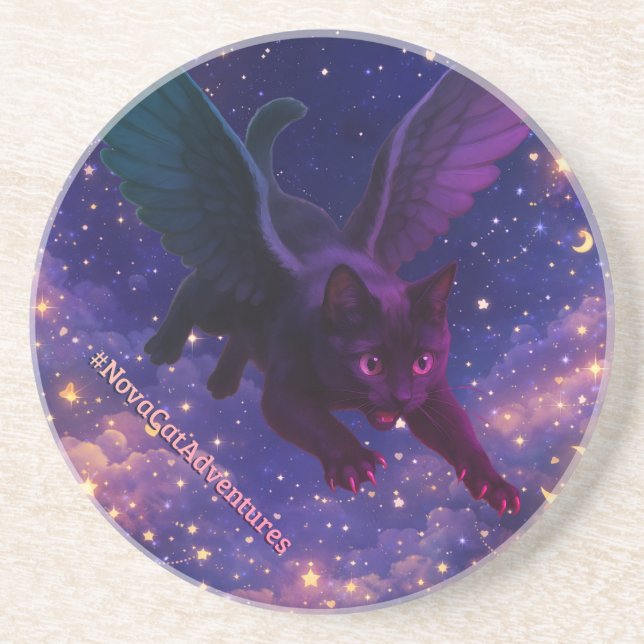 Posavasos #NovaCatAdventures – Winged v3 coaster (Frente)