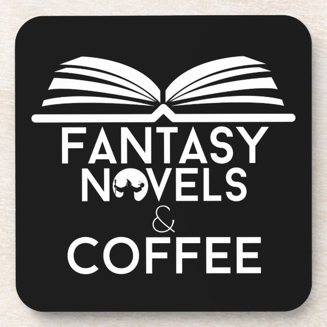 Posavasos Novelas de Fantasía y Café (Frente)