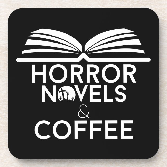 Posavasos Novelas de terror y café (Frente)