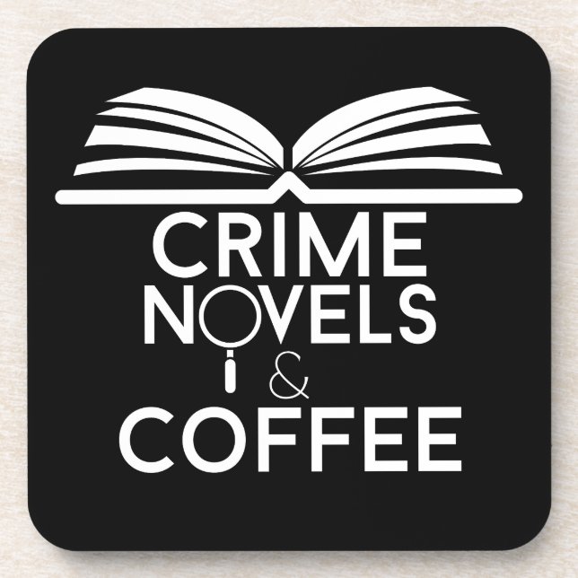 Posavasos Novelas Policíacas y Café (Frente)