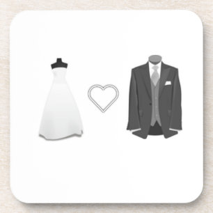 Posavasos Novia y Boda de Groom Vestidos de Tuxedo
