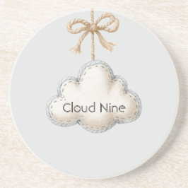 Posavasos Nube Pálida Azul Nueve