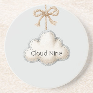 Posavasos Nube Pálida Azul Nueve