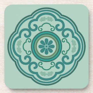 Posavasos nube verde tradicional china Ruyi