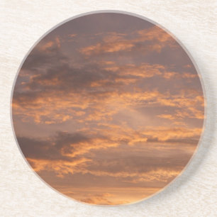 Posavasos Nubes atardeceradas en fotografías en el cielo col