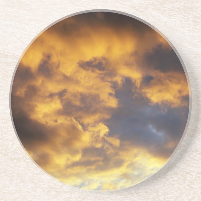 Posavasos Nubes de atardecer (Frente)