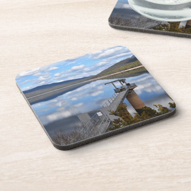 Posavasos Nubes del lago Bellfield sobre el agua residual (Lado Izquierdo)