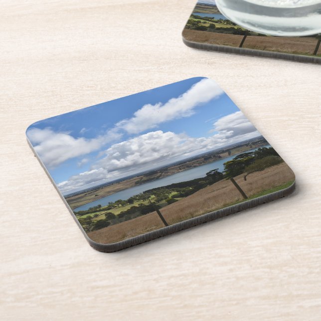 Posavasos Nubes sobre el lago Gnotuk Camperdown (Lado Izquierdo)