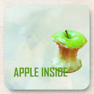 Posavasos Núcleo de manzana verde