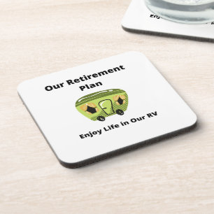 Posavasos Nuestro plan de retiro, disfrute de la vida en nue