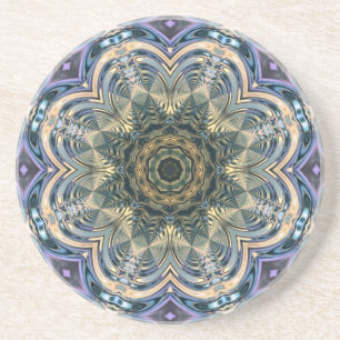 Posavasos Nueva era Bohemia Yoga Azul Púrpura Mandala