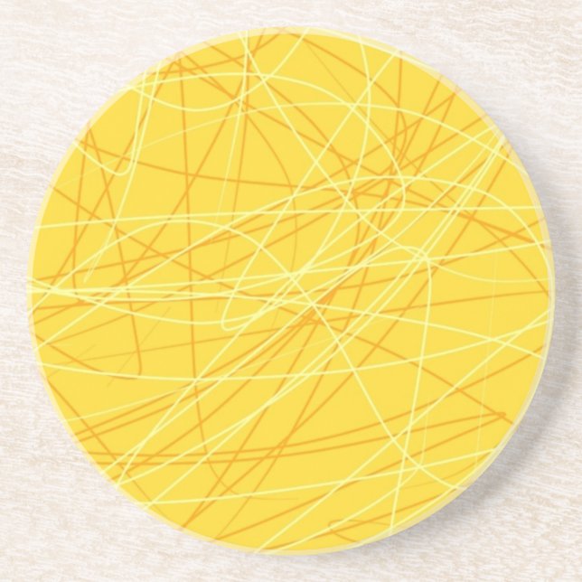 Posavasos Nueva tendencia de patrón amarillo canario 2014 ac (Frente)