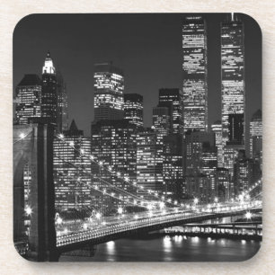 Posavasos Nueva York en blanco y negro