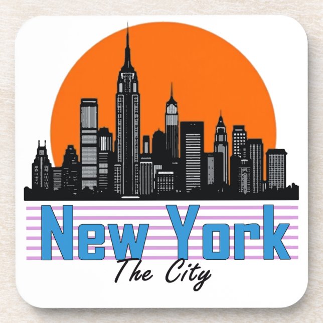 Posavasos Nueva York - La ciudad (Frente)