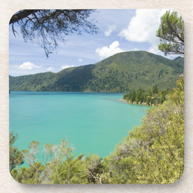 Posavasos Nueva Zelanda, Isla Sur, Marlborough Sounds. (Frente)
