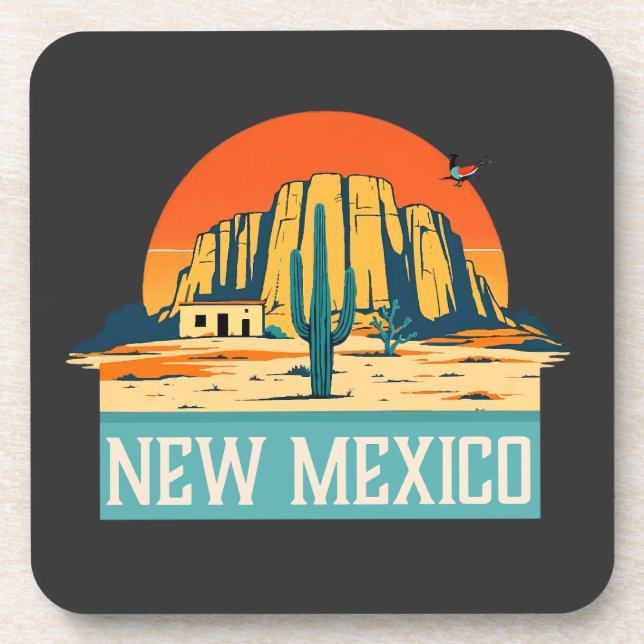 Posavasos Nuevo México Estados Unidos de América (Frente)