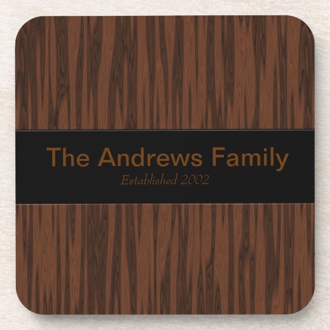 Posavasos Nuez simulada (Frente)