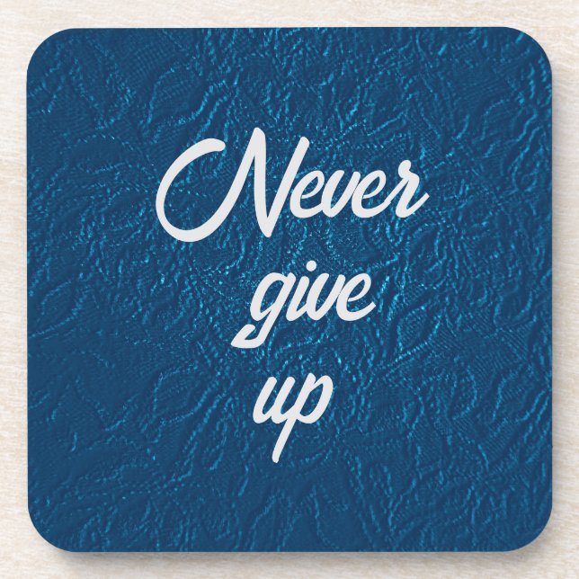 Posavasos Nunca rendirse (Frente)