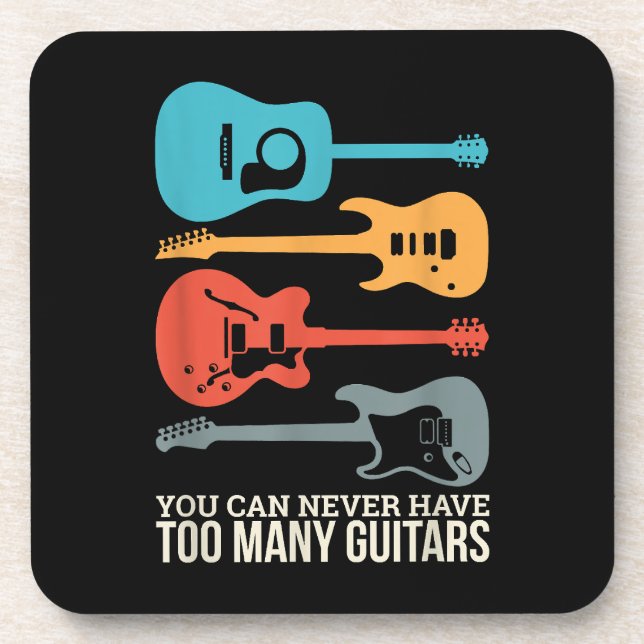 Posavasos Nunca Se Puede Tener Demasiados Guitorios (Frente)