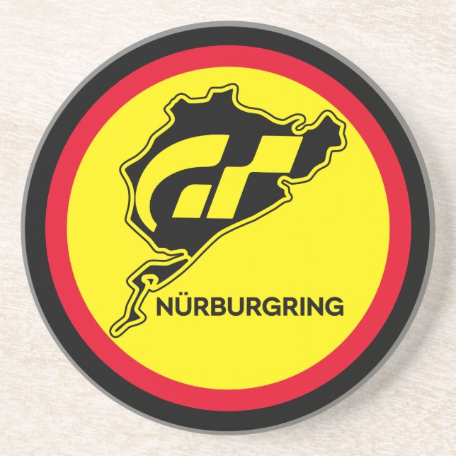 Posavasos Nurburgring Bandera alemana Gran Turismo GT (Frente)