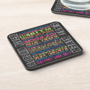 Posavasos NYC Vecindarios Arcoiris