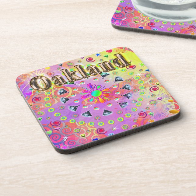 Posavasos Oakland Lucky Golden Coaster (Lado Izquierdo)