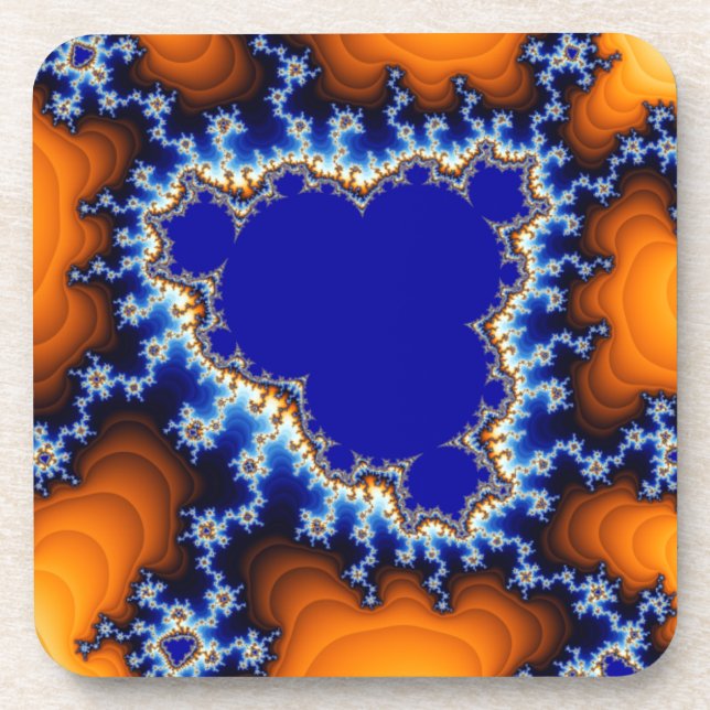 Posavasos Oasis del desierto desde el espacio Resumen (Frente)