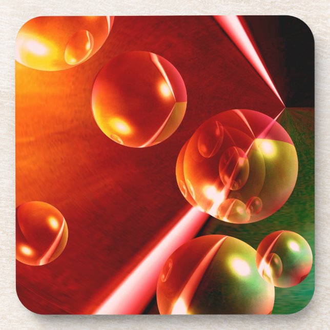 Posavasos Obra abstracta contemporánea de Serdar Hizli (Frente)