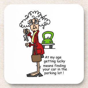 Posavasos Obteniendo humor afortunado