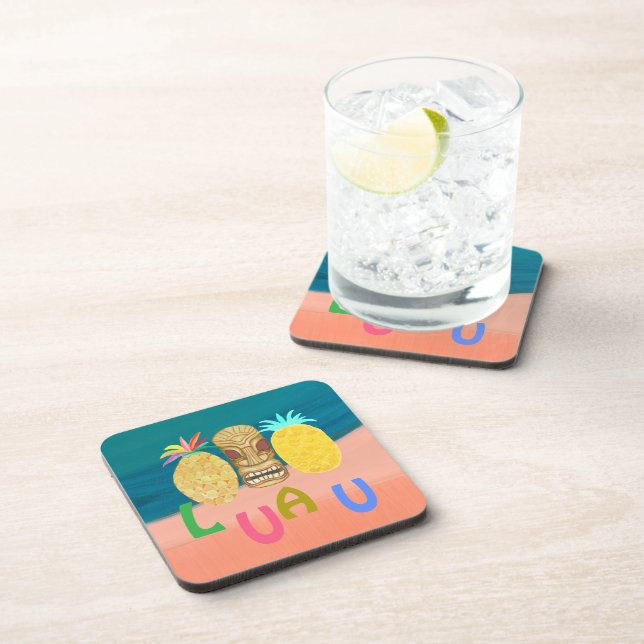 Posavasos Ocean Tiki Piña Luau (Lado Derecho)