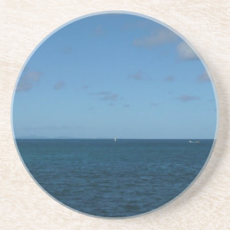Posavasos Océano azul del horizonte de Santa Lucía