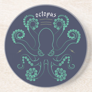 Posavasos Octopus Cephalopod Tentacles
