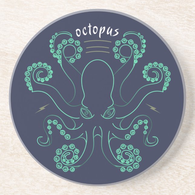 Posavasos Octopus Cephalopod Tentacles (Frente)