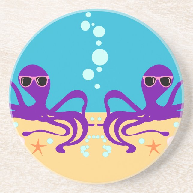 Posavasos Octopus de doble groovía (Frente)