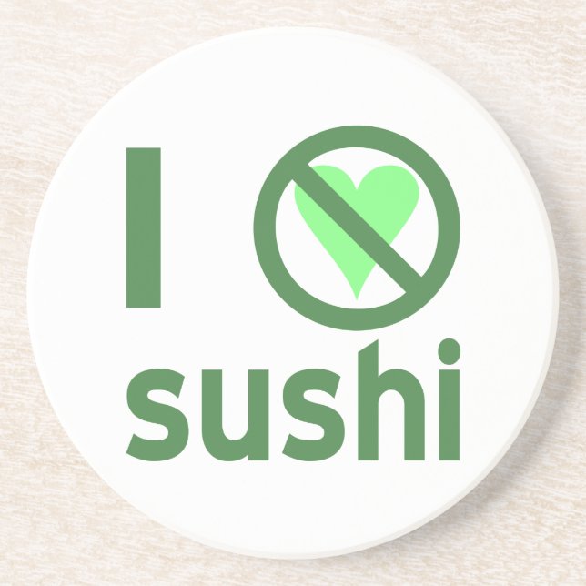 Posavasos Odio el Sushi Sin Amor (Frente)