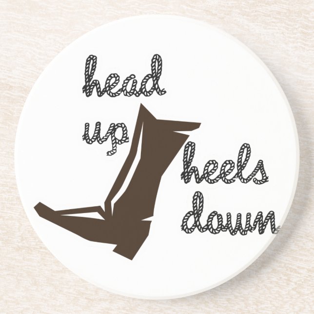 Posavasos Oeste Cowboy Cowgirl Caballos de Rodeo (Frente)