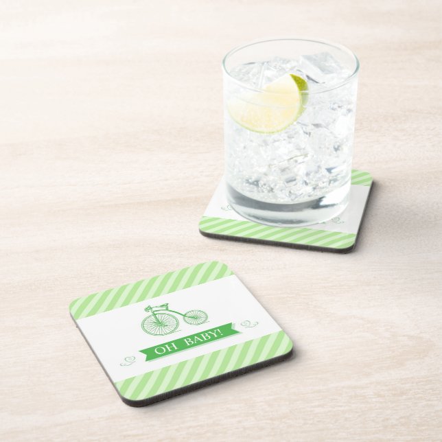 Posavasos Oh Baby Neutral Baby Shower Coasters (conjunto de  (Lado Derecho)