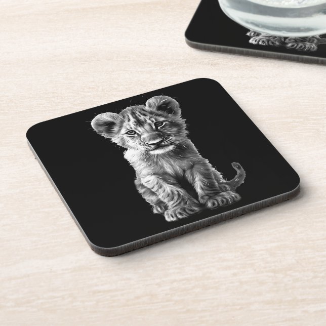 Posavasos Oh Bebé Gran Gato Gris (Lado Izquierdo)