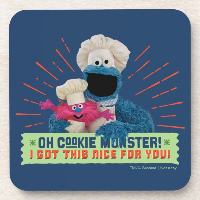 Posavasos ¡Oh Monstruo Cookie! Tengo Esto Bien Por Ti (Frente)