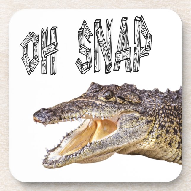 Posavasos OH SNAP - Gator enojado (Frente)